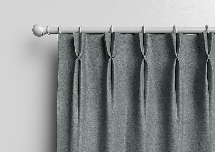 Classic Herringbone (Blackout), Grey - Made to Measure Curtains - Image 11